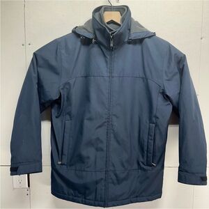 Weatherproof Quilted Lined Snow Jacket Navy Size Medium